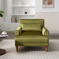 Fauteuil d'appoint en velours de 37,8 po avec support lombaire ergonomique