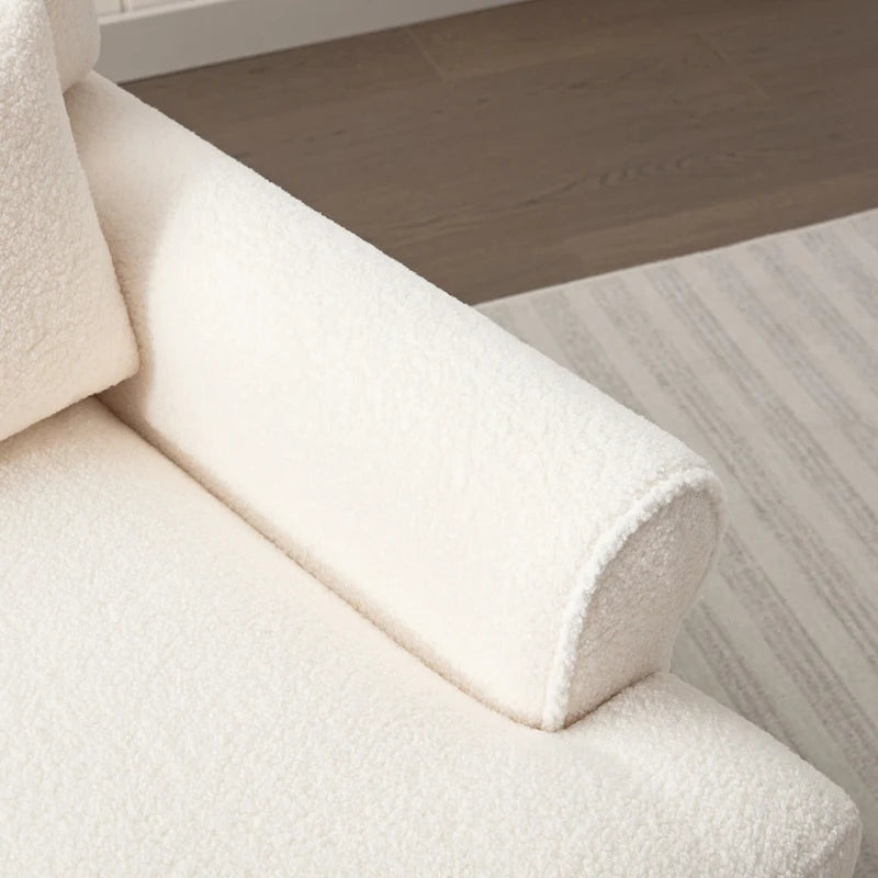 Fauteuil d'appoint en velours de 37,8 po avec support lombaire ergonomique
