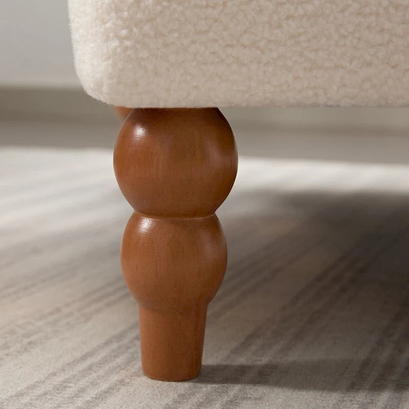 Fauteuil d'appoint en velours de 37,8 po avec support lombaire ergonomique