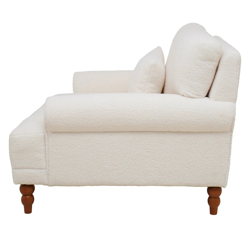Fauteuil d'appoint en velours de 37,8 po avec support lombaire ergonomique