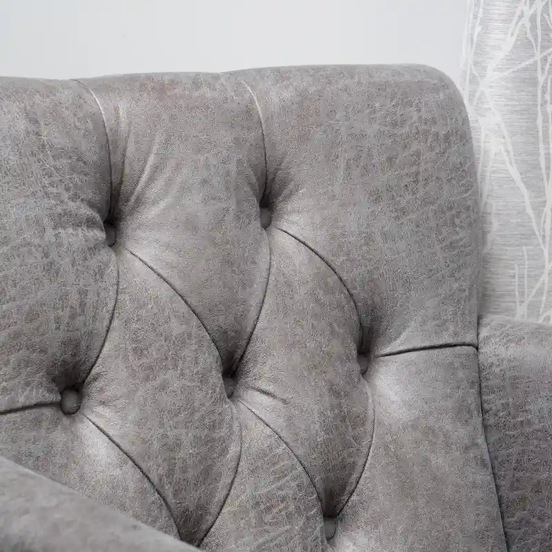 Fauteuil Club Capitonnage Boutonné et Clouté
