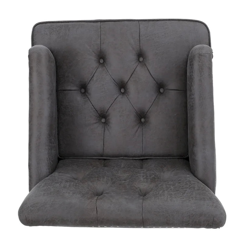 Fauteuil Club Capitonnage Boutonné et Clouté