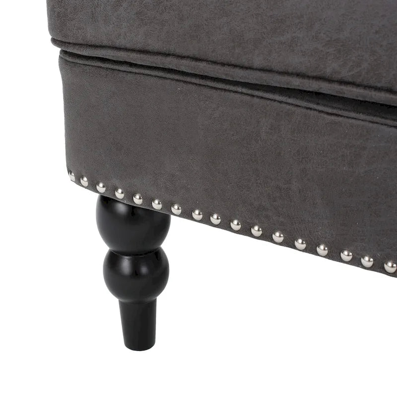 Fauteuil Club Capitonnage Boutonné et Clouté