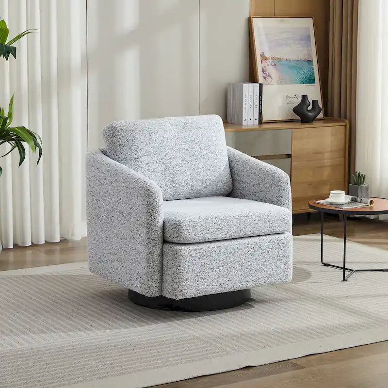 Fauteuil pivotant d'appoint en chenille