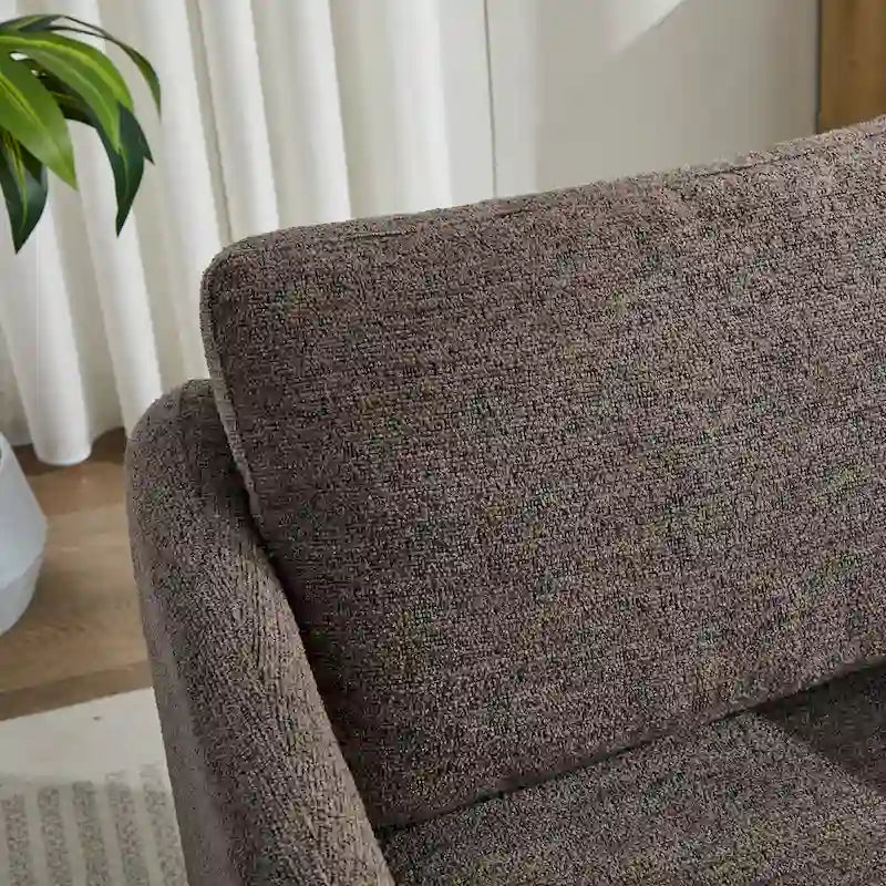 Fauteuil pivotant d'appoint en chenille