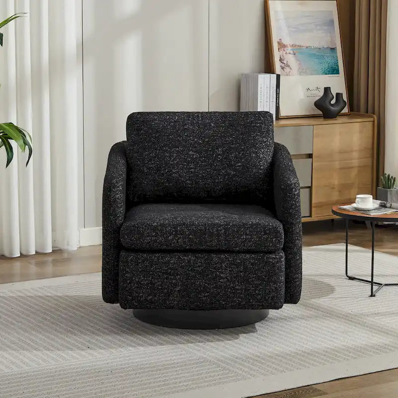 Fauteuil pivotant d'appoint en chenille