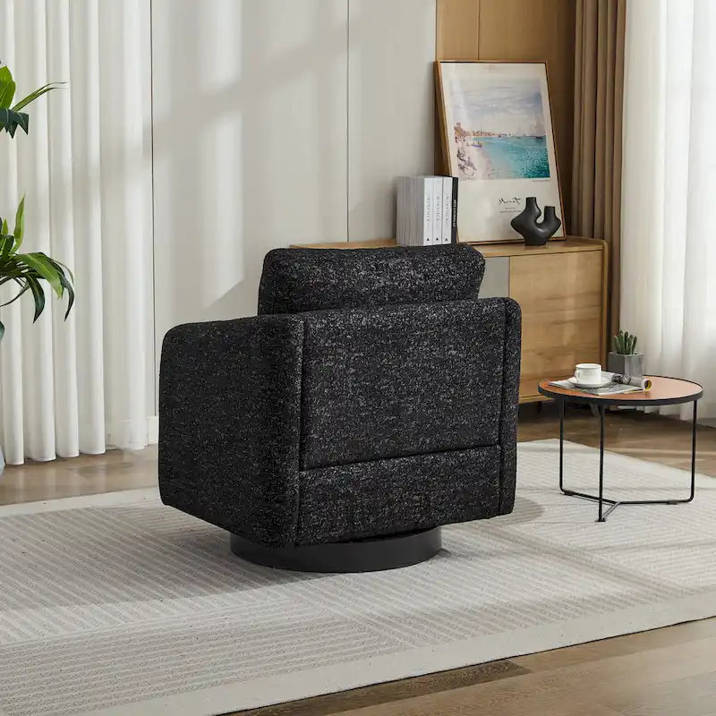 Fauteuil pivotant d'appoint en chenille