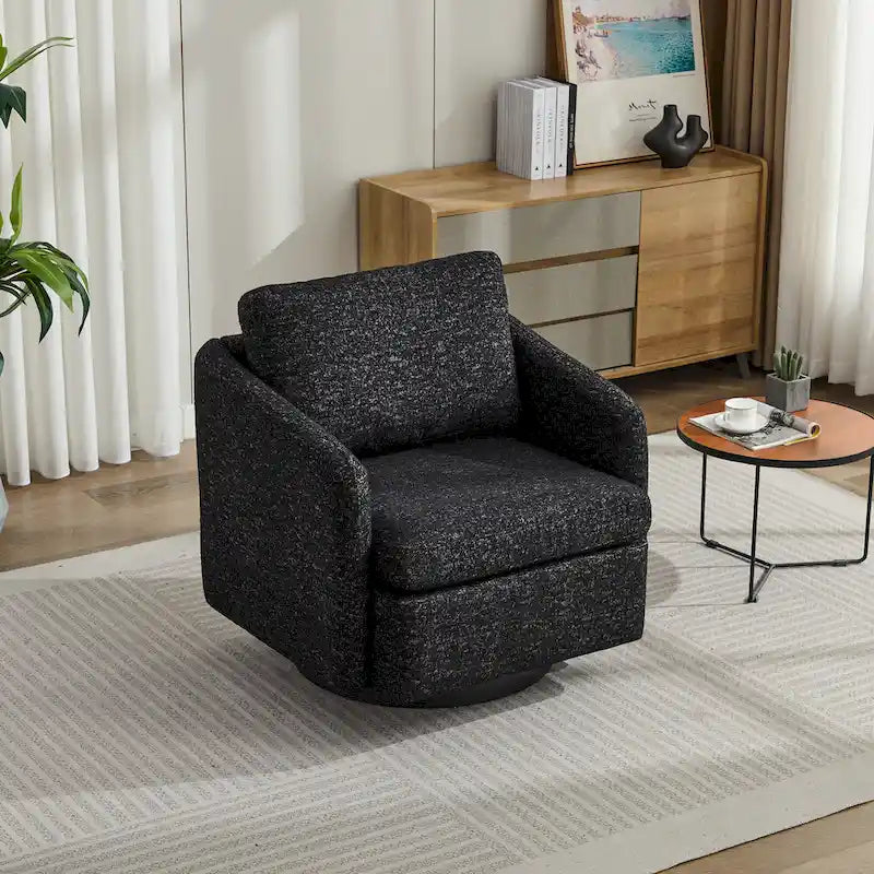 Fauteuil pivotant d'appoint en chenille