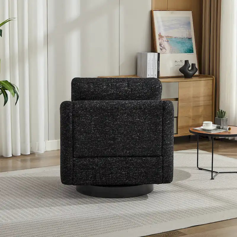 Fauteuil pivotant d'appoint en chenille