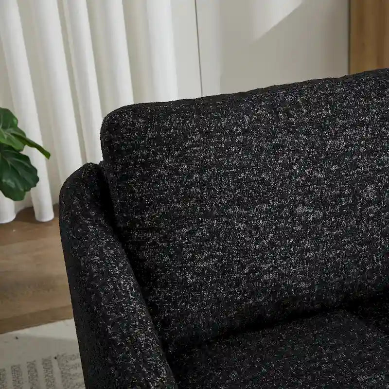 Fauteuil pivotant d'appoint en chenille