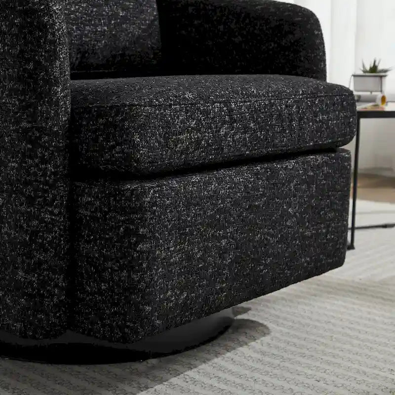 Fauteuil pivotant d'appoint en chenille