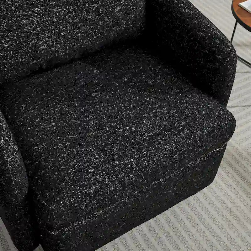 Fauteuil pivotant d'appoint en chenille