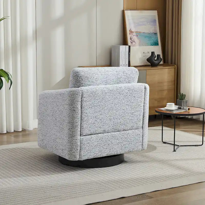Fauteuil pivotant d'appoint en chenille