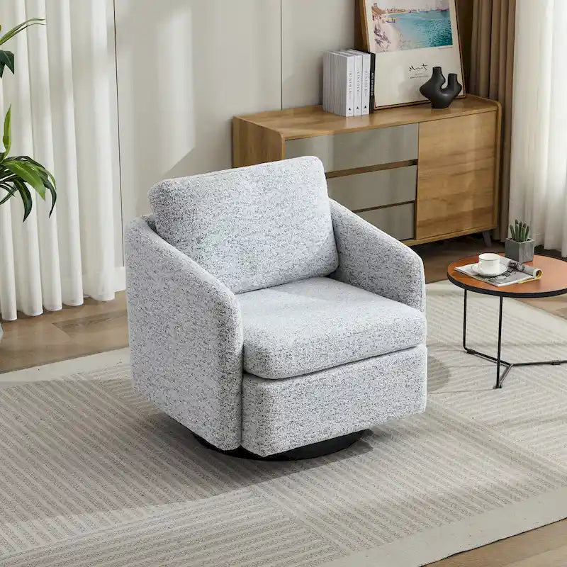 Fauteuil pivotant d'appoint en chenille