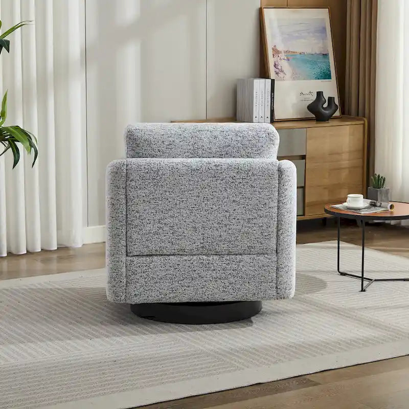 Fauteuil pivotant d'appoint en chenille
