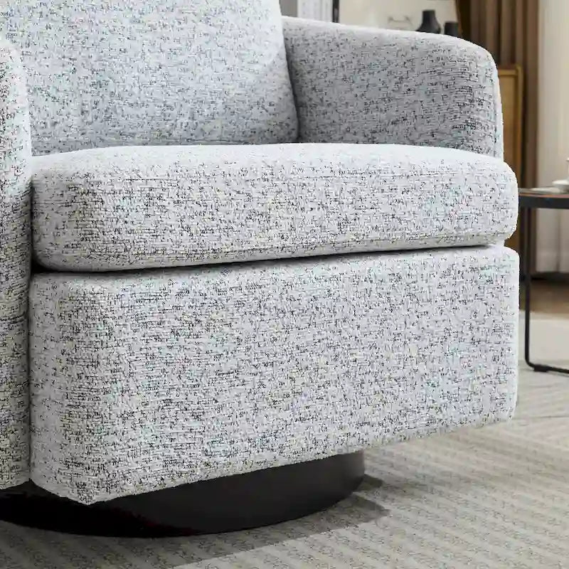 Fauteuil pivotant d'appoint en chenille