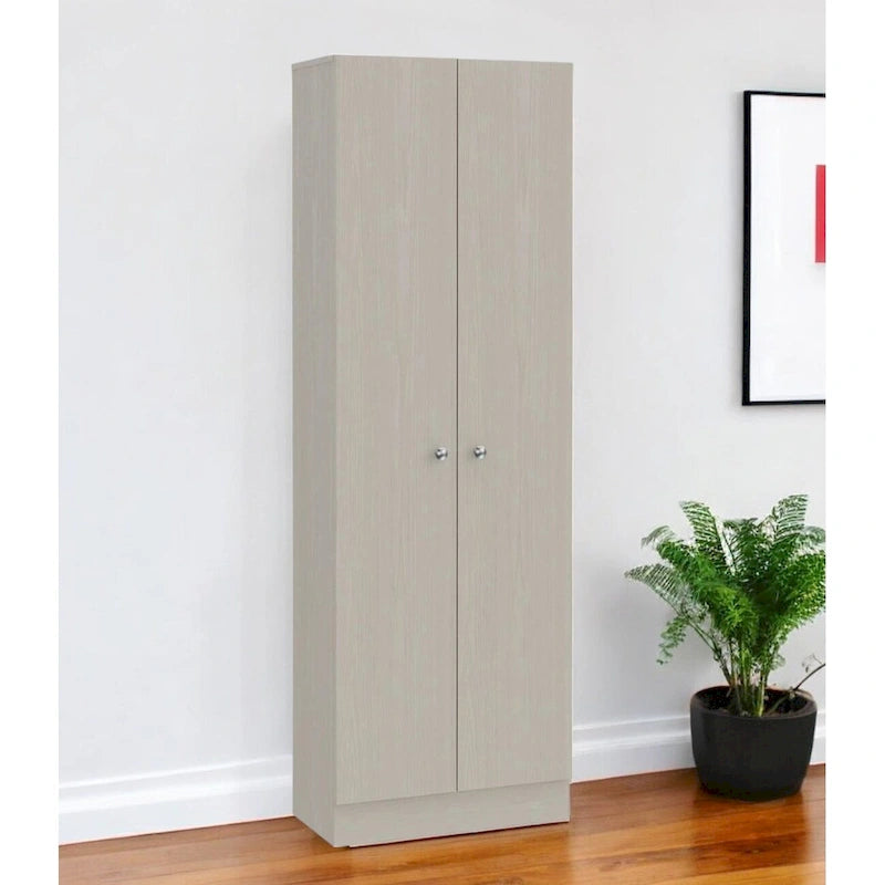 71-Inch Light Gray Wooden Pantry Cabinet / Storage Cabinet — 23.6" × 70.8" × 11.8"