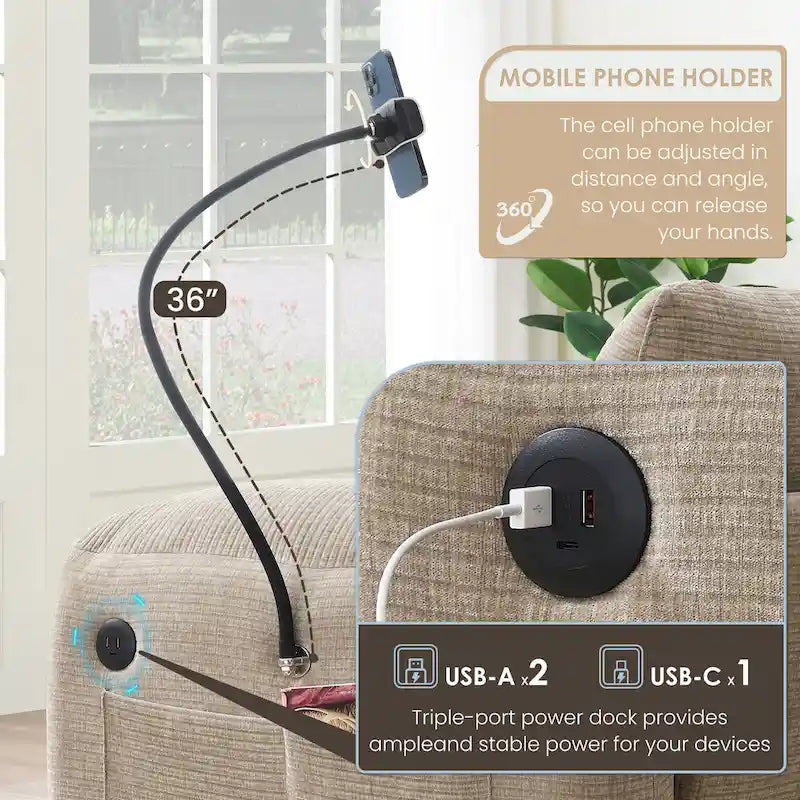 Chenille U-Shaped Modular Sofa