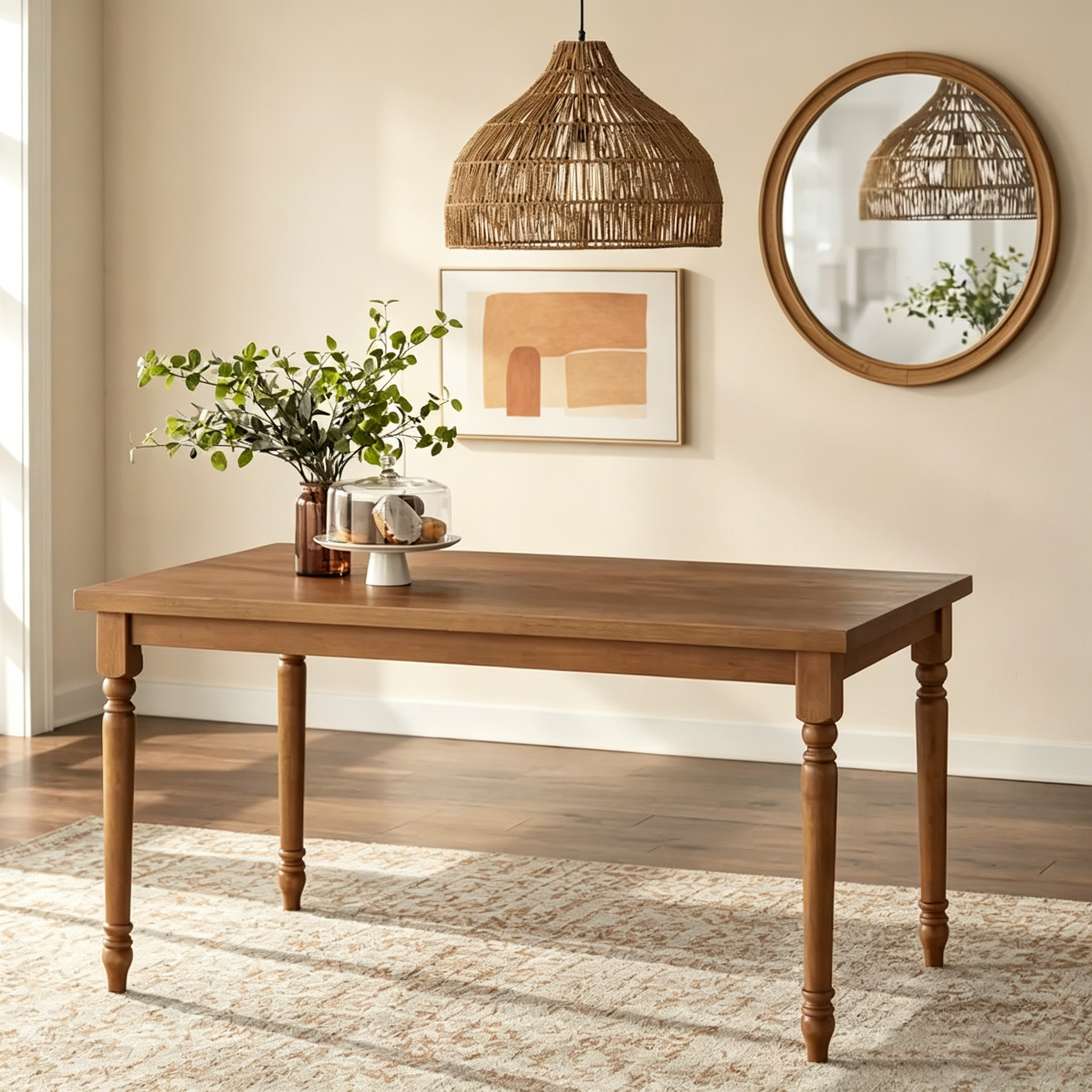 Table de salle à manger — 74 cm H x 152 cm L x 91 cm P