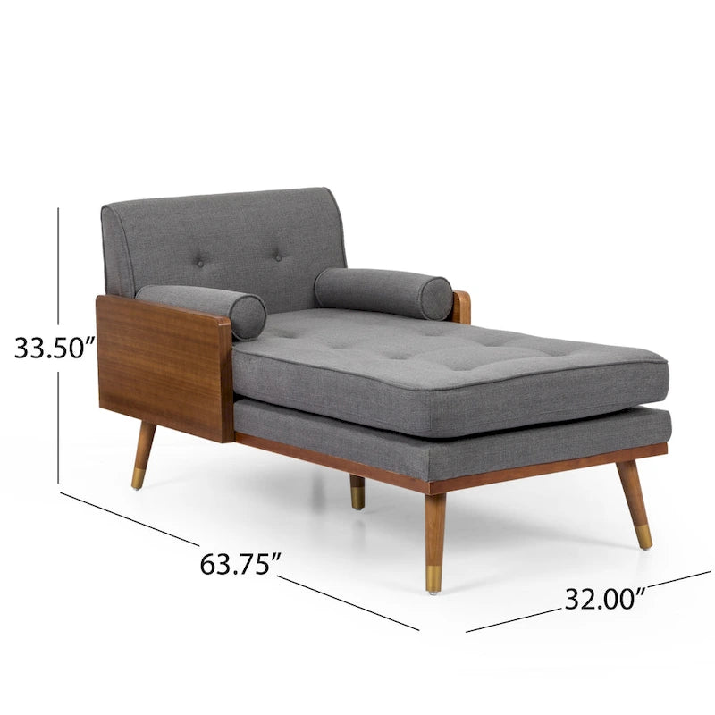Chaise longue moderne du milieu du siècle