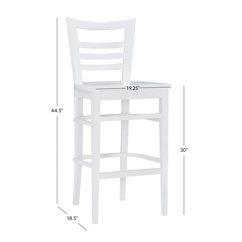 Heathcliff Rustic Solid Wood Barstool (Set of 2)