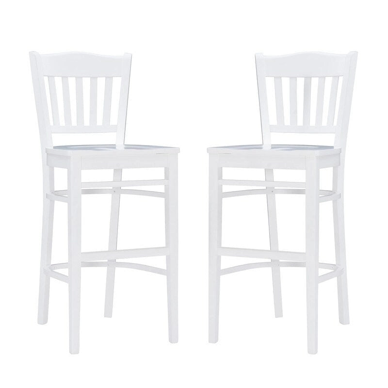 Heathcliff Rustic Solid Wood Barstool (Set of 2)