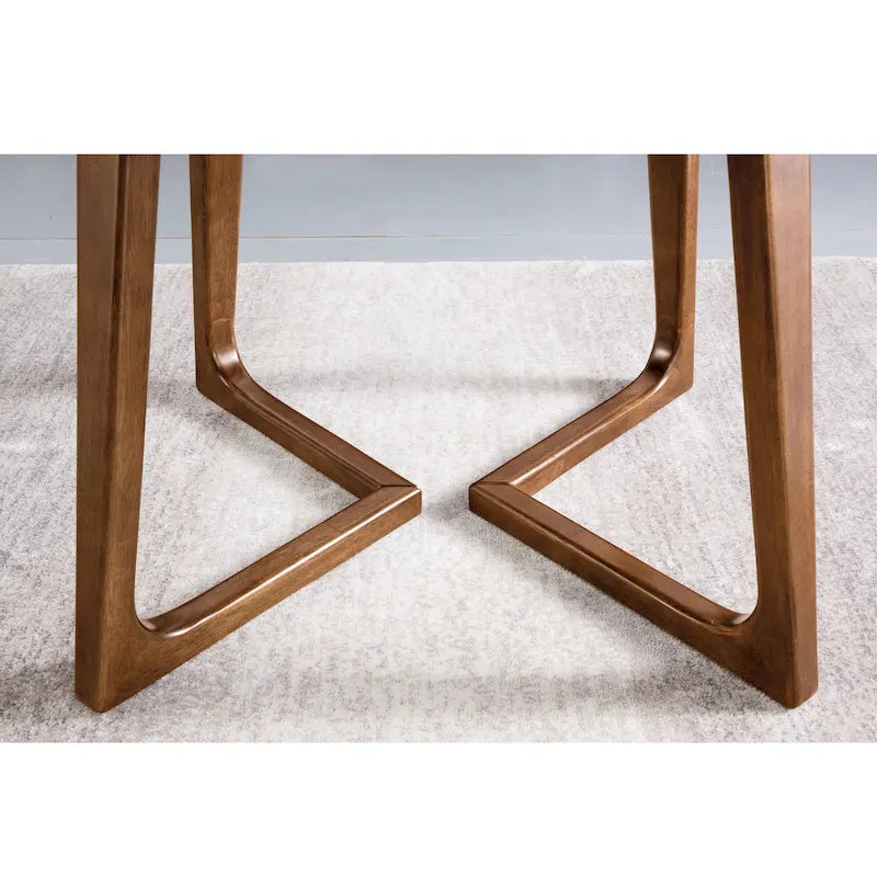 Nordic-Style Rectangular Solid Wood Side Table