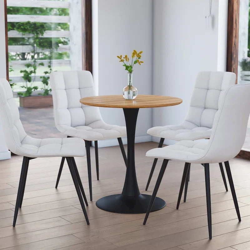 28-Inch Round Small Dining Table (with Pedestal Base)