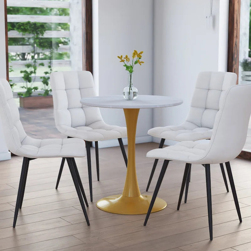 28-Inch Round Small Dining Table (with Pedestal Base)