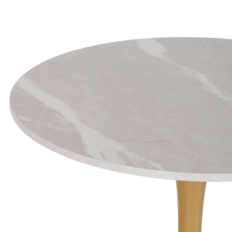 28-Inch Round Small Dining Table (with Pedestal Base)
