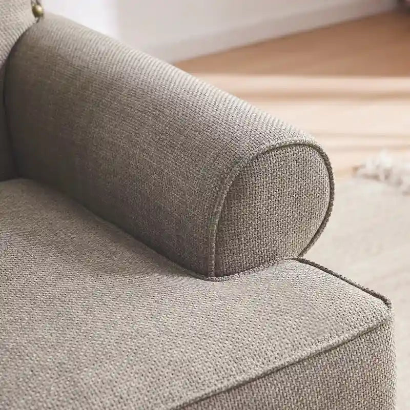 Ensemble fauteuil en tissu et canapé deux places