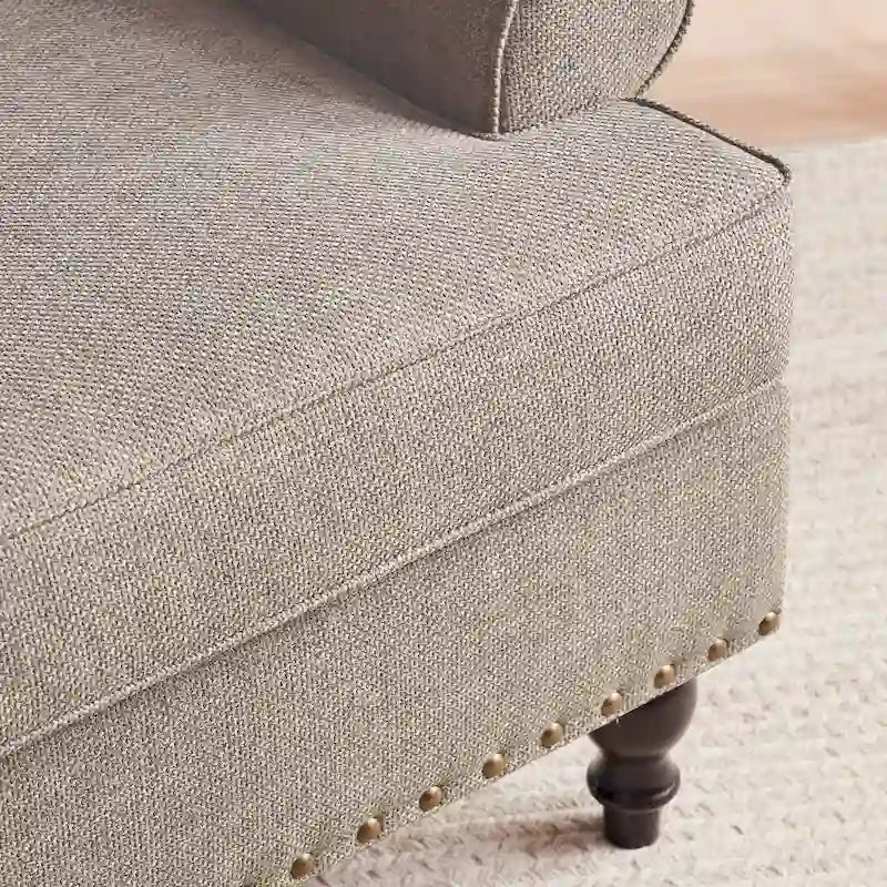 Ensemble fauteuil en tissu et canapé deux places