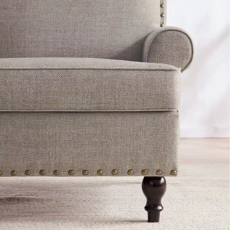 Ensemble fauteuil en tissu et canapé deux places