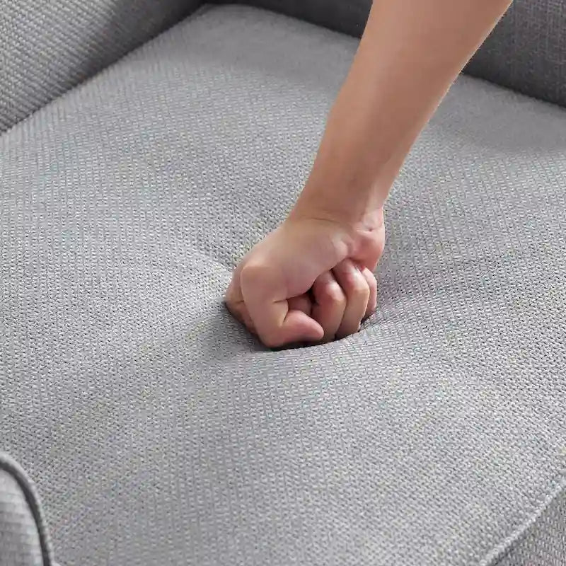Ensemble fauteuil en tissu et canapé deux places
