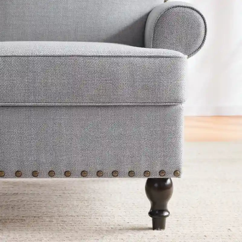 Ensemble fauteuil en tissu et canapé deux places