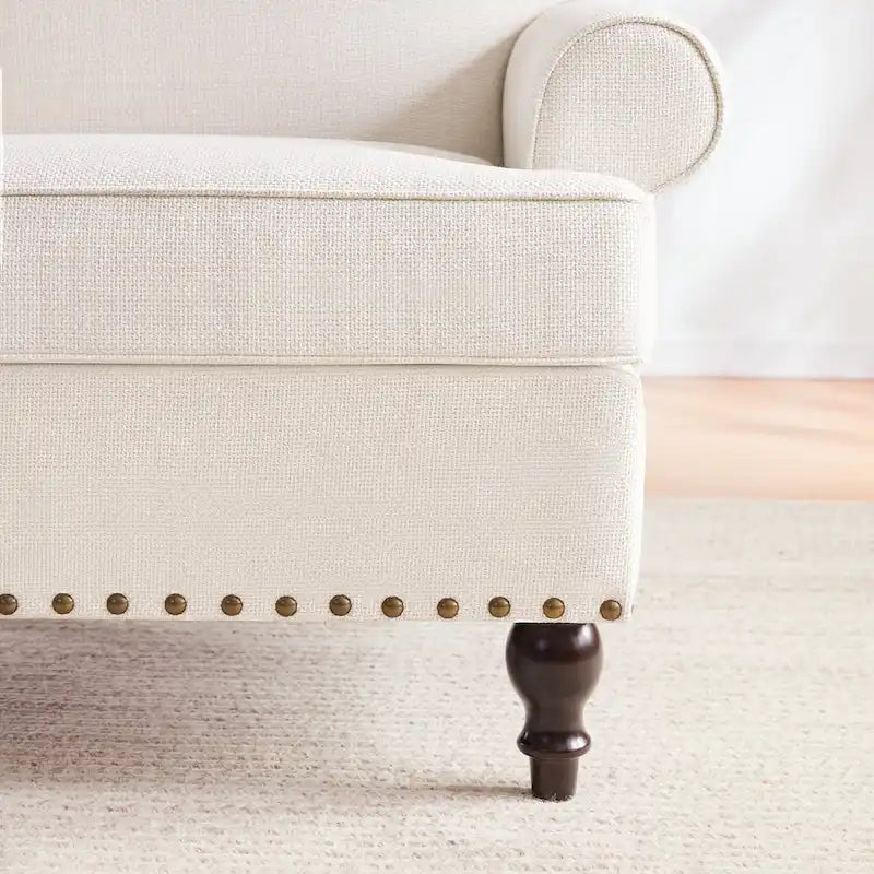 Ensemble fauteuil en tissu et canapé deux places