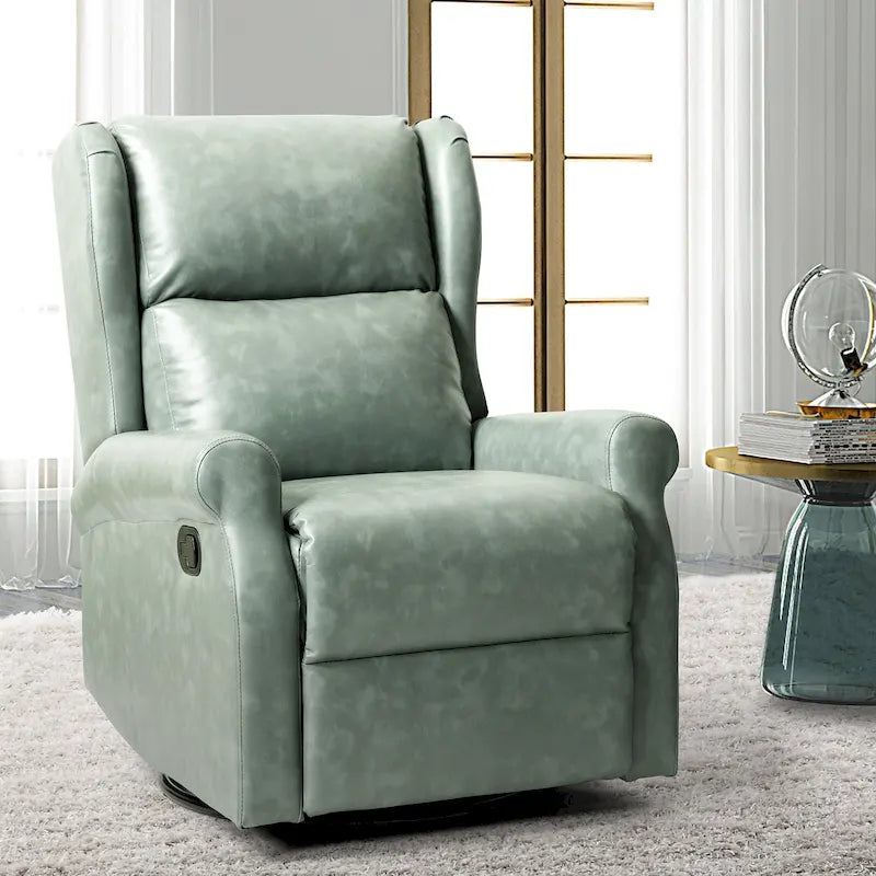 Fauteuil de maternité pivotant moderne en similicuir avec piètement en métal