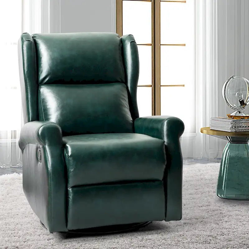 Fauteuil de maternité pivotant moderne en similicuir avec piètement en métal