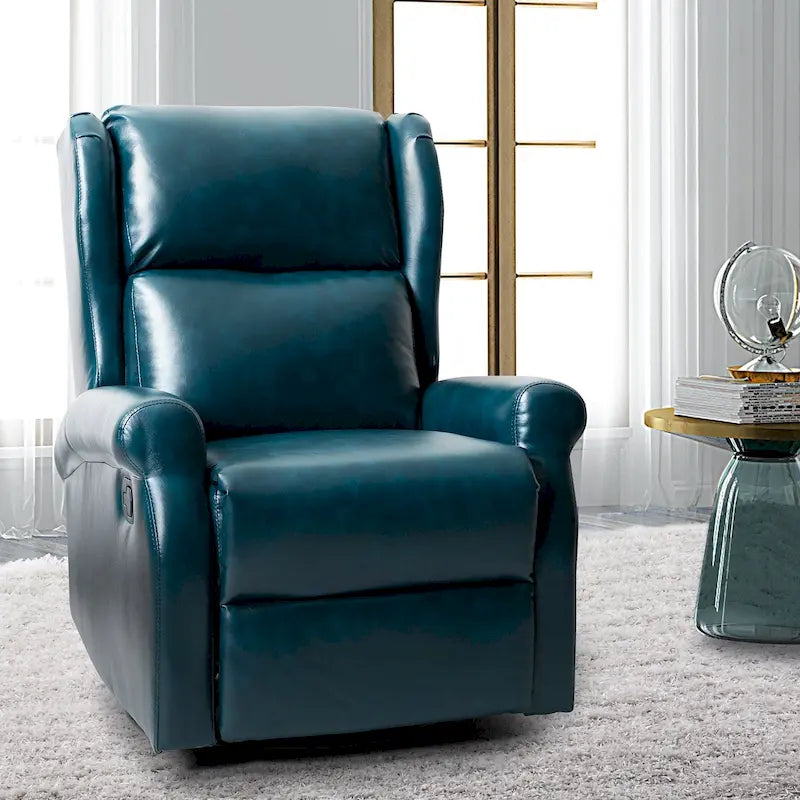 Fauteuil de maternité pivotant moderne en similicuir avec piètement en métal