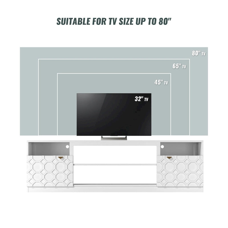 Meuble TV laqué brillant