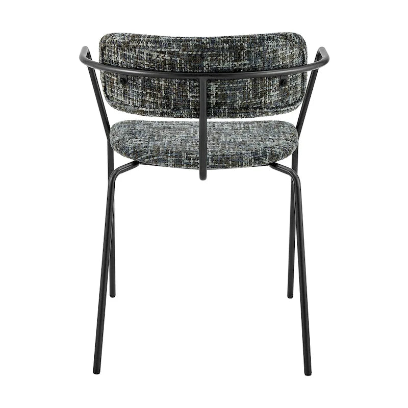 Chaises de salle à manger en tissu (avec accoudoirs, lot de 2)