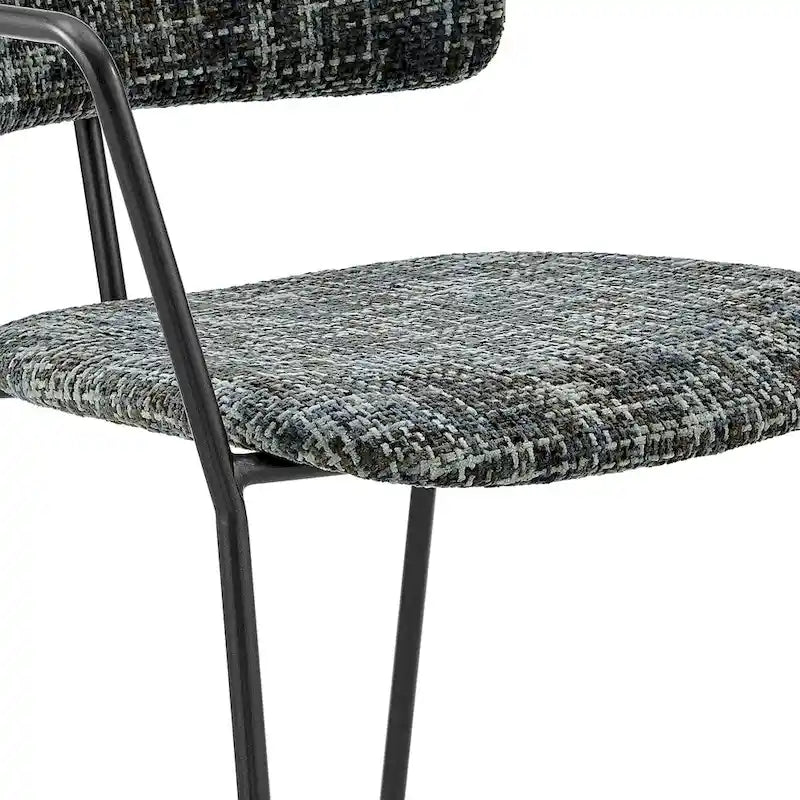 Chaises de salle à manger en tissu (avec accoudoirs, lot de 2)