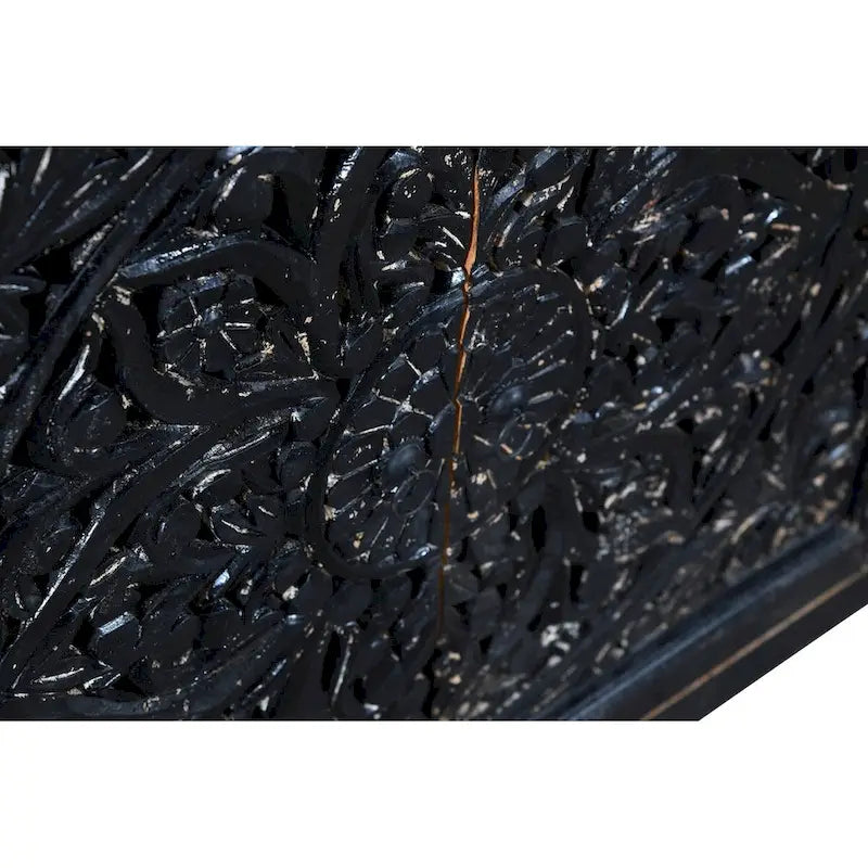 Hand-Carved Four-Door Sideboard